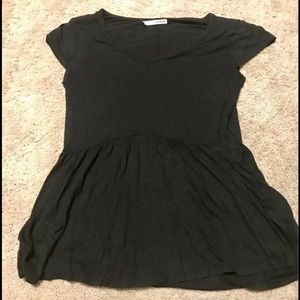 Maurices Black V-neck Top Size Medium